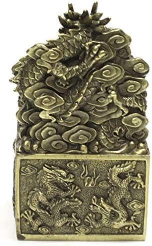 Amazon.co.jp: 龍 九龍 置物 九龍金印 龍の置物 金運UP 銅製 : ホーム